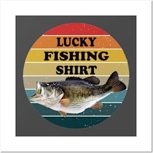 FUNNY FISHERMAN T SHIRT Posters and Art